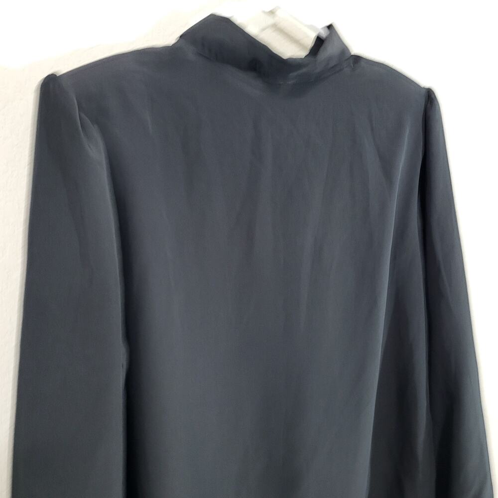 VTG Blouse Gailord Womens Large Black 80s Office Dressy Evening Business Casual - Picture 8 of 9